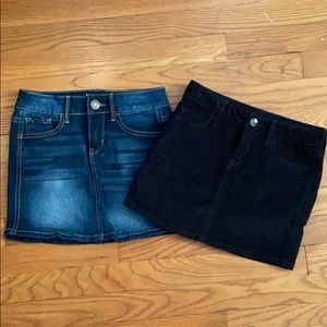 2 girls size 8 skirts